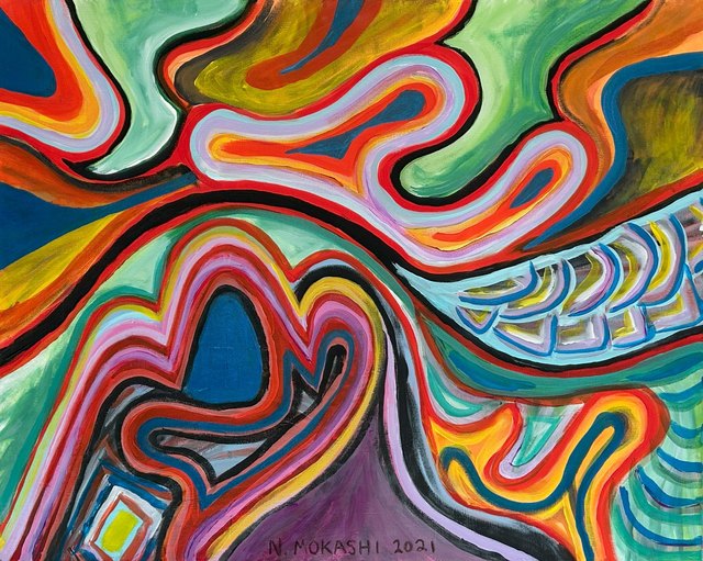 A painting by Greygray: Overtake