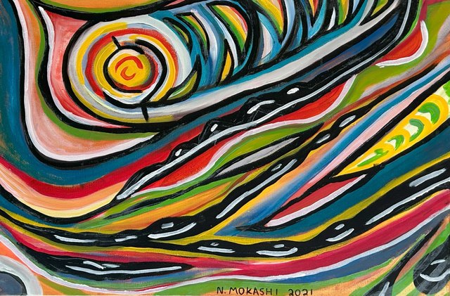 A painting by Greygray: Sunset